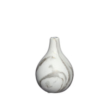 Dazzle Vase Marmor Ø12 x H.18 weiß gold