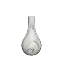 Dazzle Vase Marmor Ø14 x H.26 weiß gold