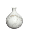 Dazzle Vase Marmor Ø23 x H.25 weiß gold