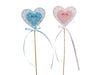 pb. 8 Baby-Herz/Stick rosa/blau 60x55 mm