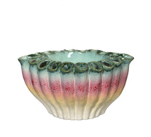 Regenbogen-Blumen-Schale, Vase, M, L.30 x B.20,3 x H.17 cm