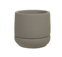 Zement Blumentopf+Untertasse natur Ø 12x11,5 cm
