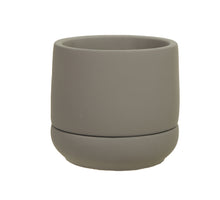 Zement Blumentopf+Untertasse natur Ø 13,5x13 cm