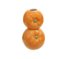 dolomit orange vase (2) orange 8x7.5x15.5 cm