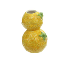 dolomit zitrone vase (2) gelb 8x7,5x15,5 cm