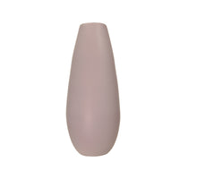 Vase aus gesponnenem Bambus matt rosa Ø 18 x H 43 cm