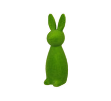 1 Stk. Flockhase/stehend grün 46 cm