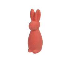 1 Stk. Flockhase/stehend, weich, orange, 20 cm
