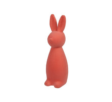 1 Stk. Flockhase/stehend, weich, orange, 46 cm