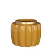 Pouff pot aardewerk Ø12,6 h.9,7 cm mosterd