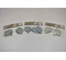 Blatt-Anhänger im Frost-Look 6er-Pack 7cm - assorti