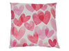 pc. 1 outdoor pillow "hearts" pink 45x45 cm