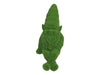 pc. 1 flock gnom "sitting" green 30 cm