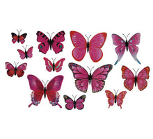 pb. 12 butterflies/magnet d. pink ass.