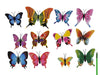 pb. 12 butterflies/stick ass.