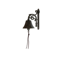 Bell cast iron 6.8x6.8x13cm Dark brown