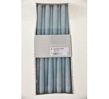 Schachtel mit 8 Kerzenleuchtern eiblau 400/25