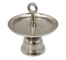 Aluminium Etagere 1 Ebene D31 H34cm Silber