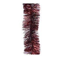Lametta guirlande pet shiny ossenbloed D.7cm x H.270cm
