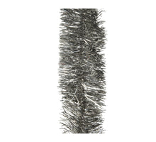 Weihnachtsbaumgirlande pvc glänzend warm grau dia7 L270 cm