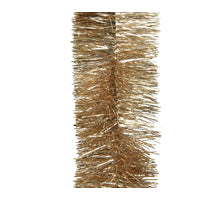 Kerstboom guirlande pvc shiny camel brown dia7 L270 cm