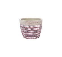 Topf Kulet Zement D14 H11cm Burgund