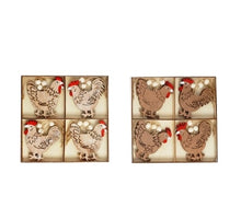 Schachtel Hänger Huhn/Henne 2 sortiert 16cm