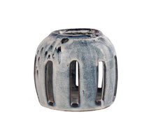 Laterne Keramik Vils D16 H14cm Blau