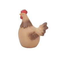 Deko-Huhn mit LED 9x7x13cm Braun