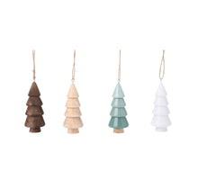 Hanger Xmas Tree 4 assorted D3 H8cm Multicolour