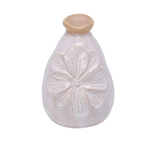 Vase Ceramic Kallimasia D8 H11cm Brown/White