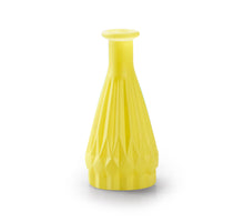 Flaschenvase 'patty' Glas matt gelb h14,5 d7 cm