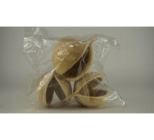 Tasche mit 3 Buddha-Nüssen gebleicht