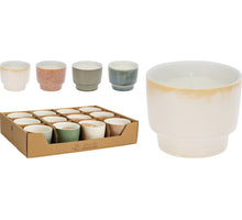 CITRONELLA-KERZE IM KERAMIKTOPF D7,5 H6CM 4 ASSORTIERT