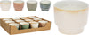 CITRONELLA-KERZE IM KERAMIKTOPF D7,5 H6CM 4 ASSORTIERT