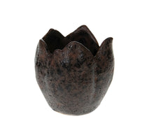 Vase Keramik Ø10x13,5cm Ocker