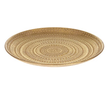 Plate round MDF 29x29x2.5cm Gold