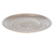 Plate round MDF Ø29x2.5cm Silver