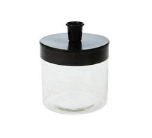 Dinnerkerzenhalter Metall/Glas Ø10x13cm - Schwarz