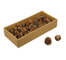 Holz-Weihnachtsglobus m/LED 4 sortiert 17x12x12cm Natur