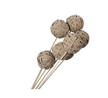 pb. 7 sital balls/stem 50 cm brown Ø 6 cm