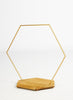Blumenbasis Metall 77x41.5x70cm Gold-wash