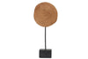 Slice on foot Paulownia 18x8x38cm Braun/Schwarz