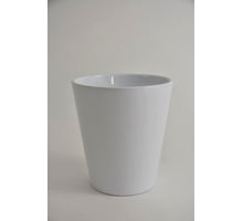 Konische (Orchidee) Vase weiß glänzend 15cm Serie 441