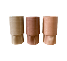 Vase Keramik Ø14x28cm Rosa Mix