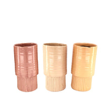 Vase Keramik Ø14x28cm Rosa Mix