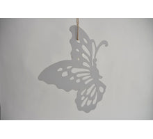 Schmetterling 25x30cm weiß Lasergeschnitten