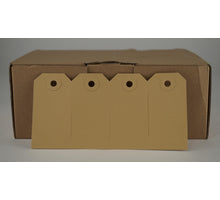 Kadolabels braun 40x80mm Box á 1000 Stück