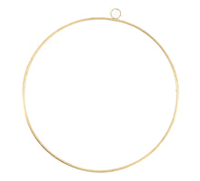 Ring Metall Ø59x1cm Gold weiß-gewaschen