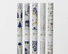 Rolle Geschenkpapier 5fach sortiert blau/weiß 200x70cm